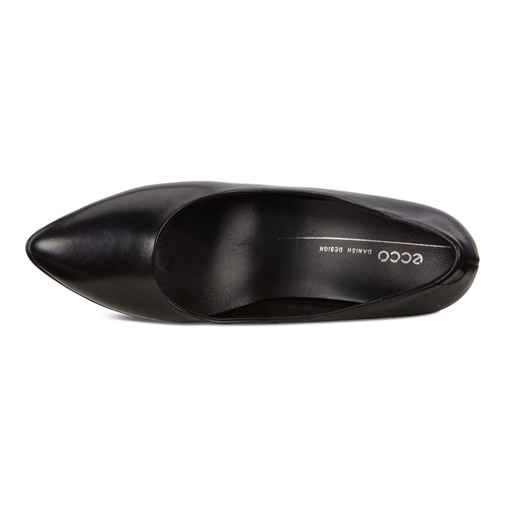 ECCO Womens Pumps Black - Shape 75 Pointy Sleek 2.0 - GBD-872639